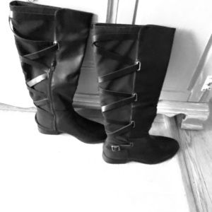 Just fab black boots size 10